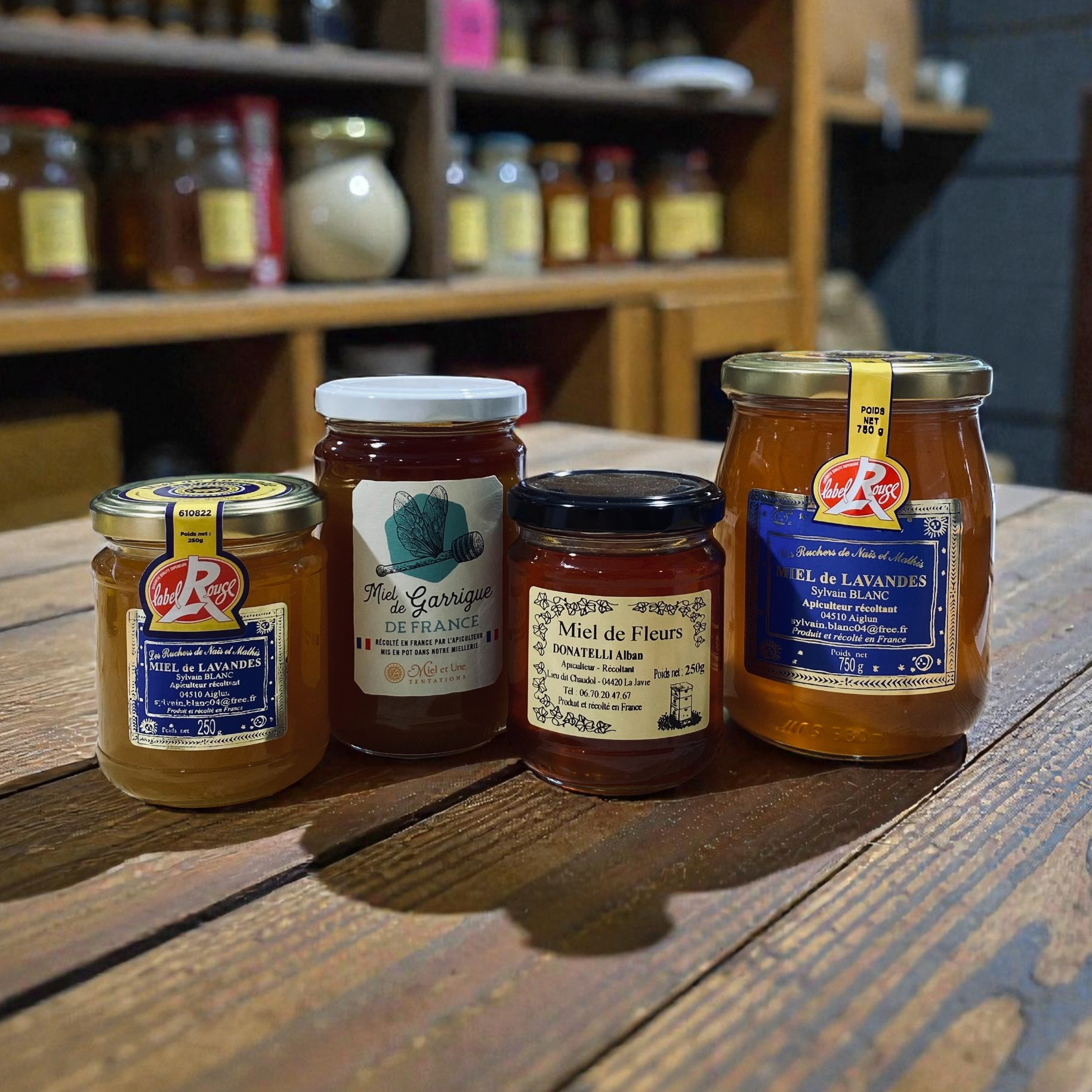 Miel artisanal et proven&ccedil;al en pot en verre